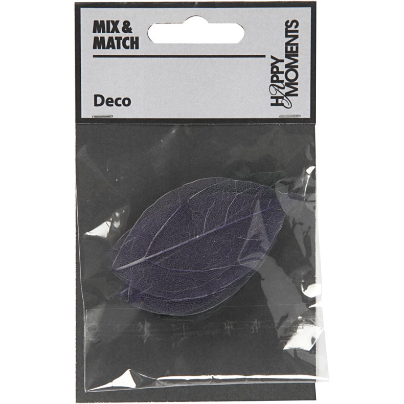 Skeletblade, L: 6-8 cm, bl&aring;, 20 stk./ 1 pk.