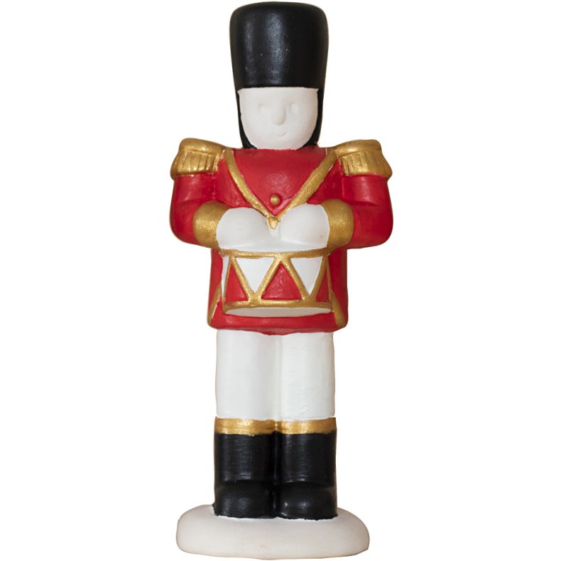 N&oslash;ddekn&aelig;kker, H: 14 cm, hvid, 3 stk./ 1 pk.