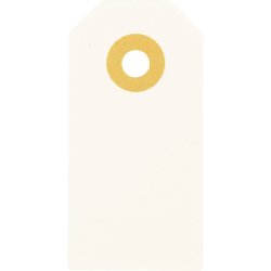Manilam&aelig;rker, str. 3x6 cm, 250 g, creme, 30 stk./ 1 pk.