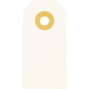 Manilam&aelig;rker, str. 3x6 cm, 250 g, creme, 30 stk./ 1 pk.