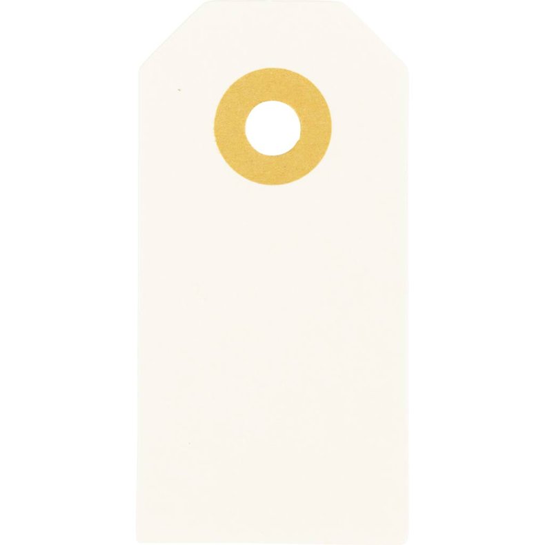 Manilam&aelig;rker, str. 3x6 cm, 250 g, creme, 30 stk./ 1 pk.