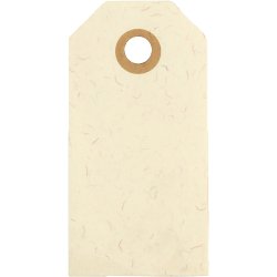 Manilam&aelig;rker, str. 4x8 cm, 250 g, creme, 20 stk./ 1 pk.