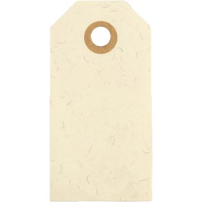Manilamærker, str. 4x8 cm, 250 g, creme, 20 stk./ 1 pk.