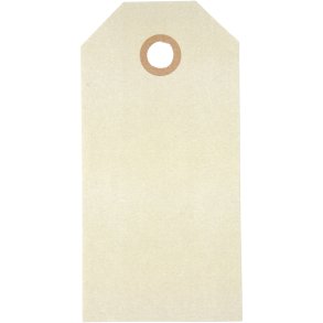 Manilamærker, str. 5x10 cm, 250 g, creme, 20 stk./ 1 pk.