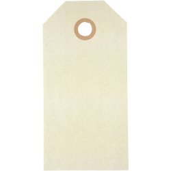 Manilam&aelig;rker, str. 5x10 cm, 250 g, creme, 1000 stk./ 1 pk.