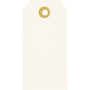 Manilam&aelig;rker, str. 5x10 cm, 250 g, creme, 20 stk./ 1 pk.