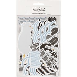 M&aelig;rkater, str. 3,1-11,4 cm, sort, bl&aring;, gr&aring;, hvid, 54 stk./ 1 pk.