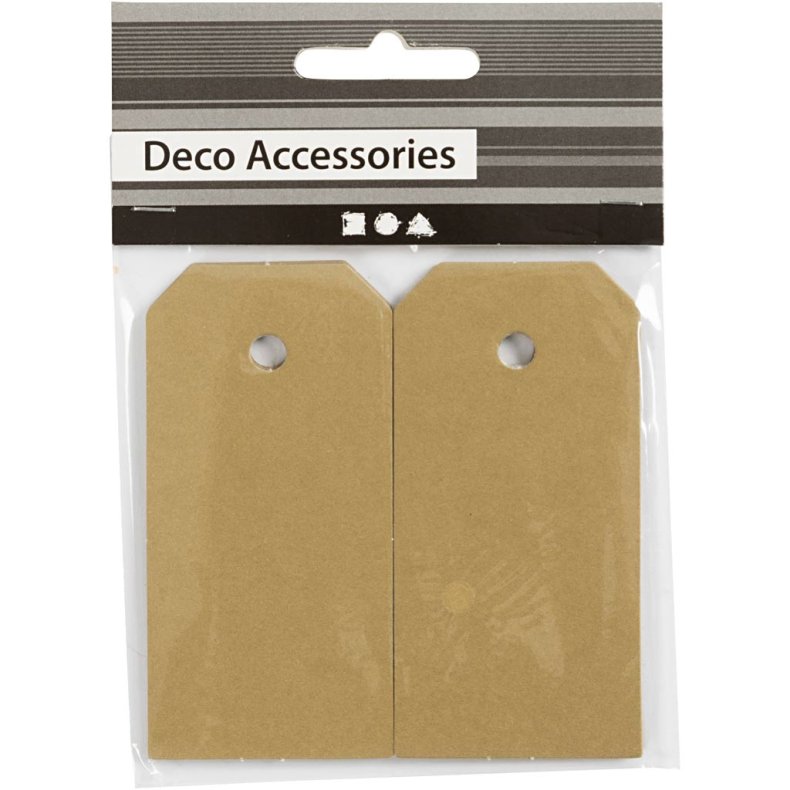 Manilam&aelig;rker, str. 4x8 cm, 250 g, guld, 20 stk./ 1 pk.