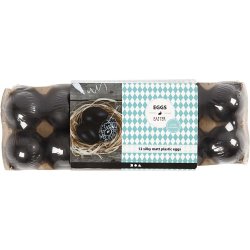 &AElig;g, H: 6 cm, sort, 12 stk./ 1 pk.