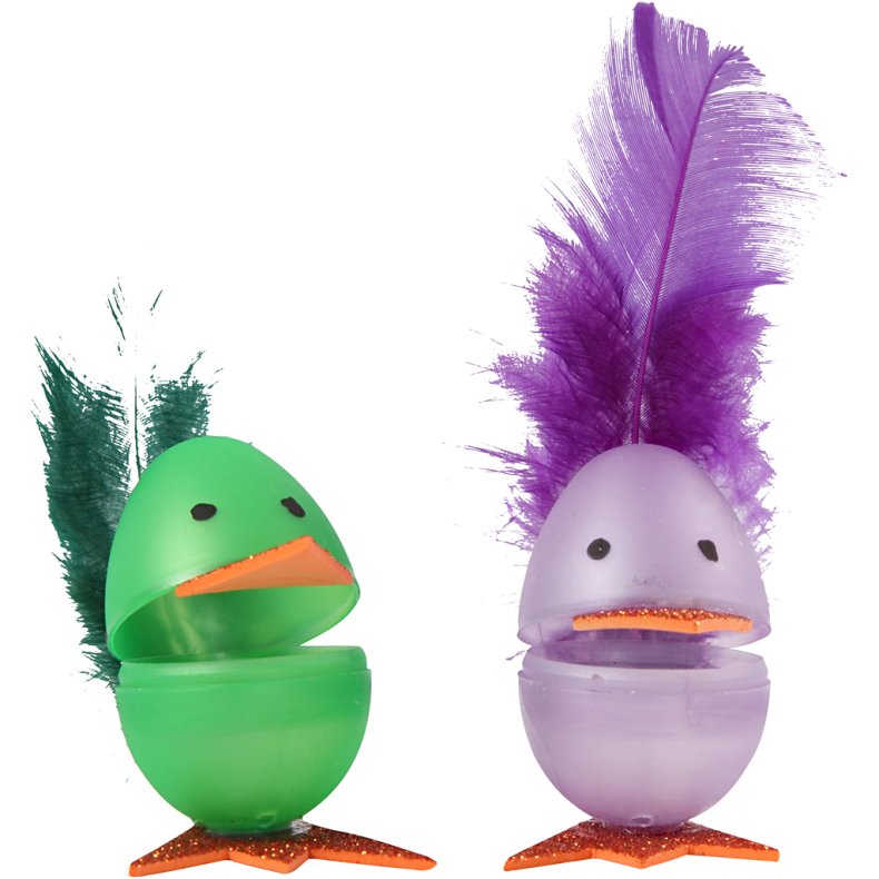 &AElig;g, H: 4,5+6 cm, diam. 3+4 cm, pastelfarver, 180 stk./ 1 pk.