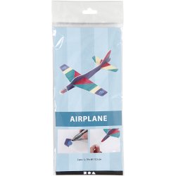 Flyvemaskiner, L: 19 cm, B: 17,5 cm, hvid, 2 stk./ 1 pk.
