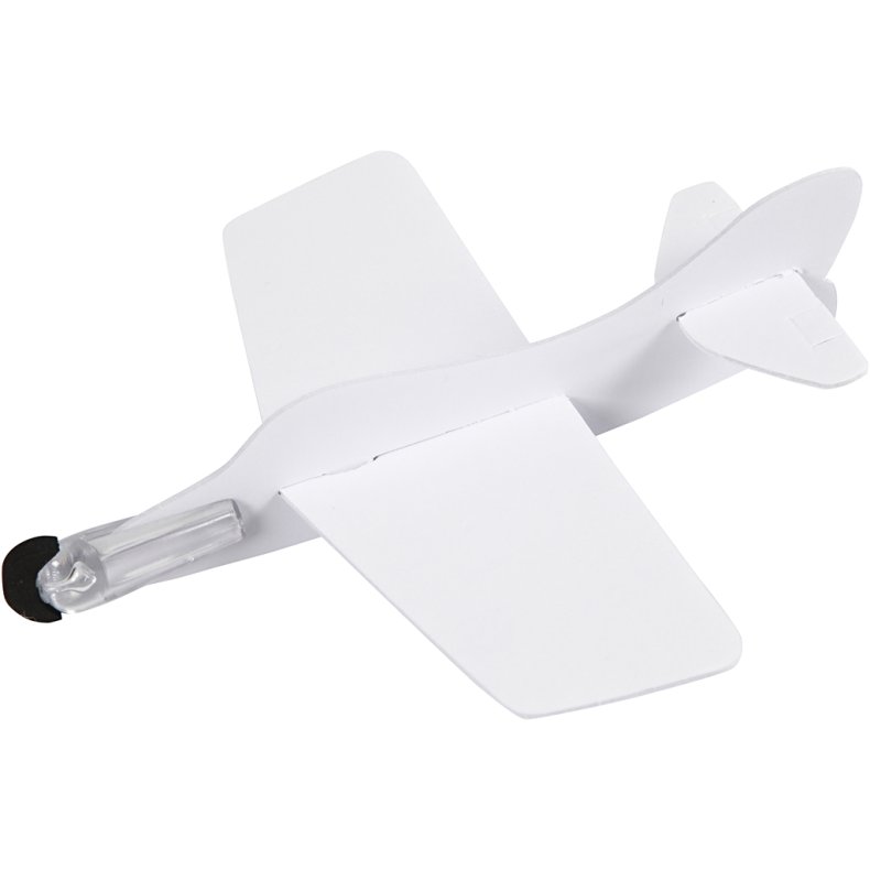 Flyvemaskiner, L: 11,5-19 cm, B: 11-17,5 cm, hvid, 50 stk./ 1 pk.