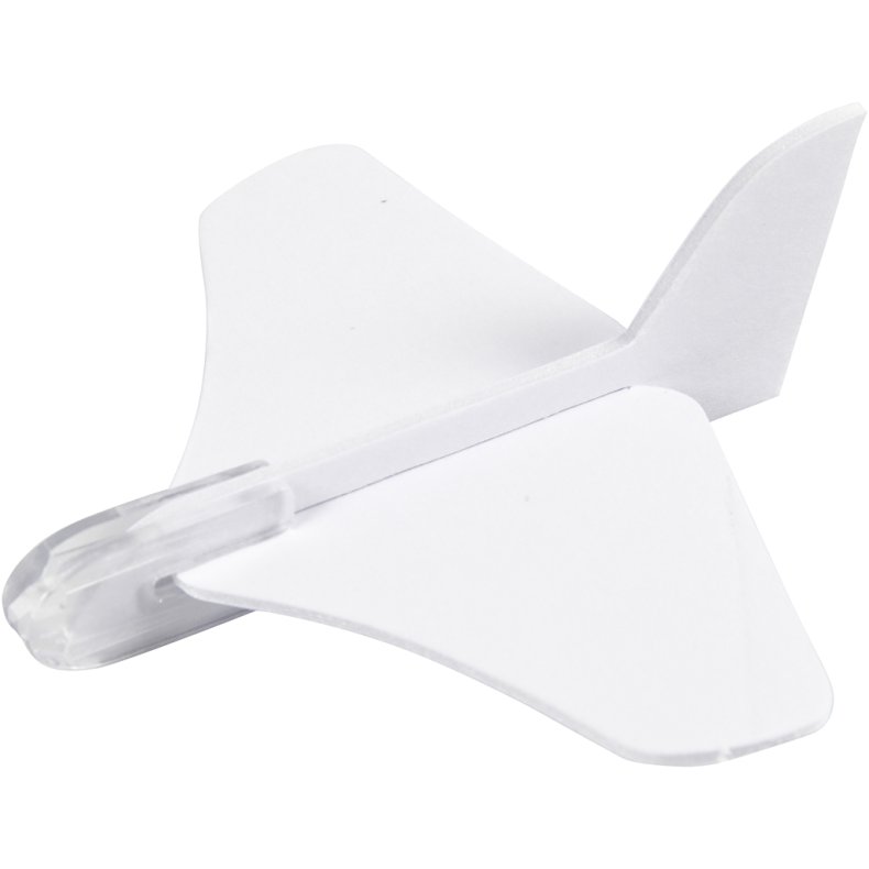 Flyvemaskiner, L: 11,5-19 cm, B: 11-17,5 cm, hvid, 50 stk./ 1 pk.