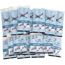 Flyvemaskiner, L: 11,5-19 cm, B: 11-17,5 cm, hvid, 50 stk./ 1 pk.