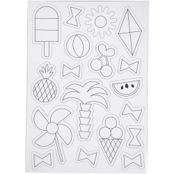 Magneter, Sommer, str. 14,85x21 cm, 1 ark