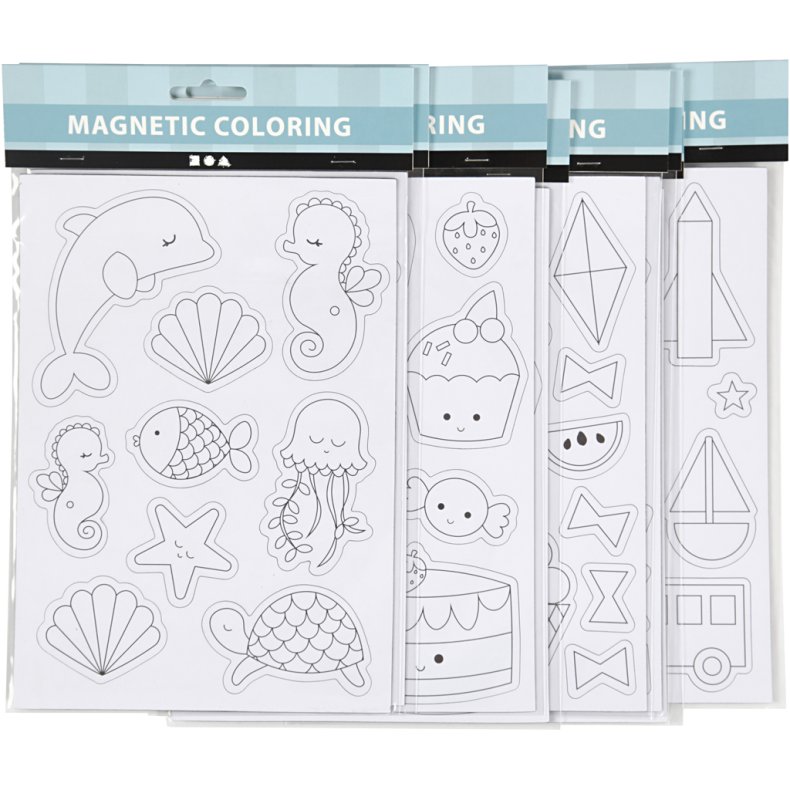 Magneter, ark 14,85x21 cm, 8 ark/ 1 pk.