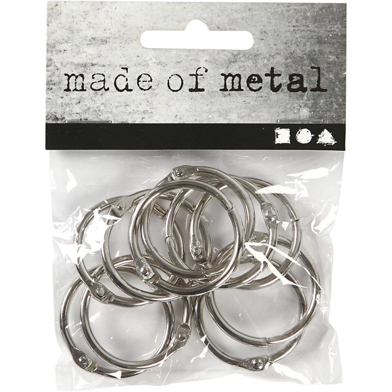 Bogring, diam. 25 mm, tykkelse 2,7 mm, 10 stk./ 1 pk.