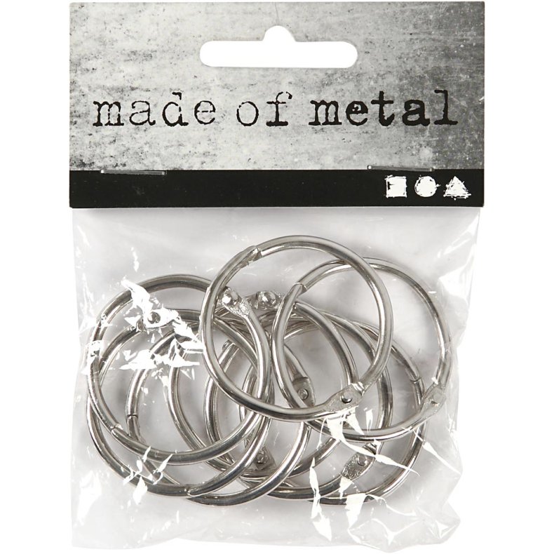 Bogring, diam. 32 mm, tykkelse 2,7 mm, 8 stk./ 1 pk.