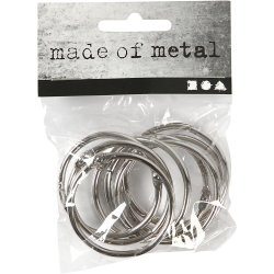 Bogring, diam. 38 mm, tykkelse 3 mm, 8 stk./ 1 pk.