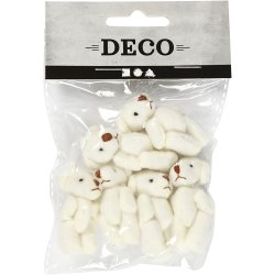 Minibamser, str. 4x2,5 cm, 6 stk./ 1 pk.