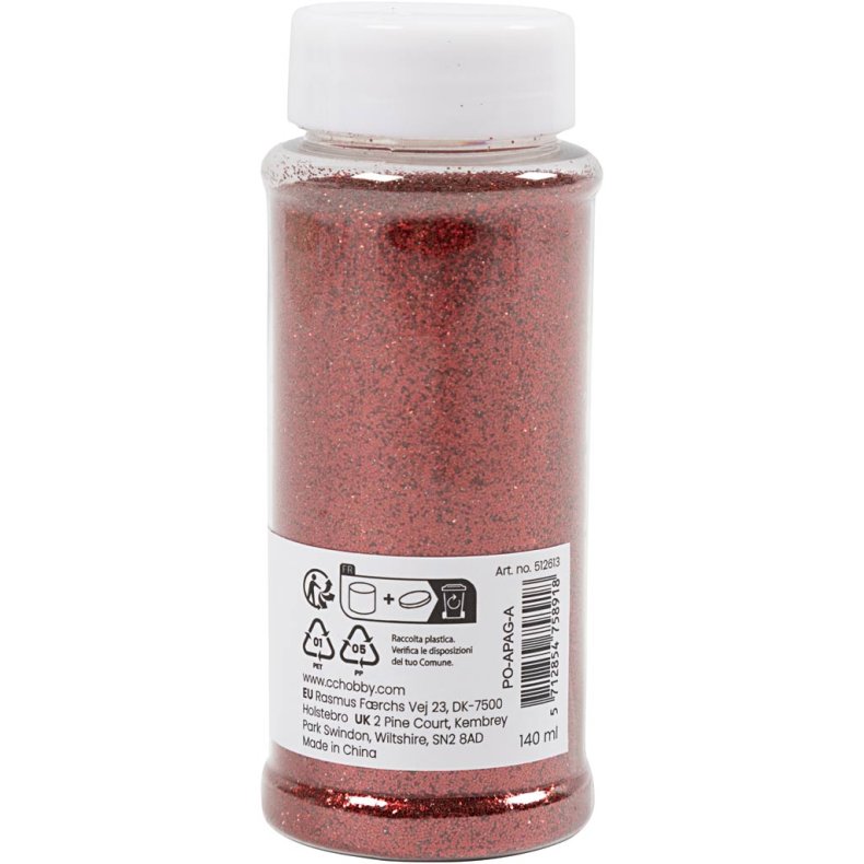 Bio-glimmer, r&oslash;d, 140 ml/ 1 ds.