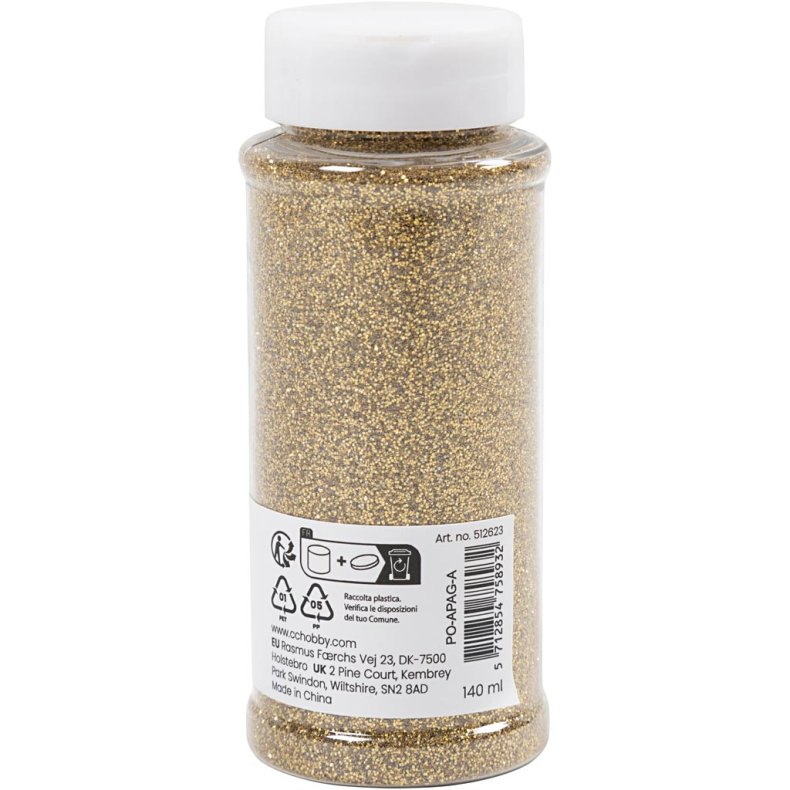 Bio-glimmer, guld, 140 ml/ 1 ds.