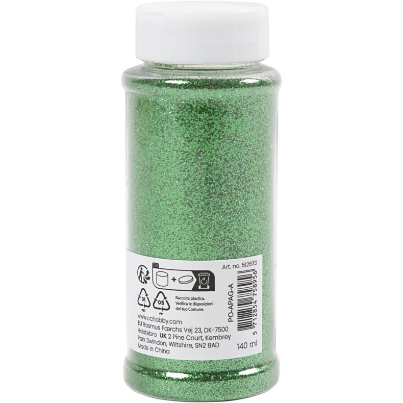 Bio-glimmer, gr&oslash;n, 140 ml/ 1 ds.