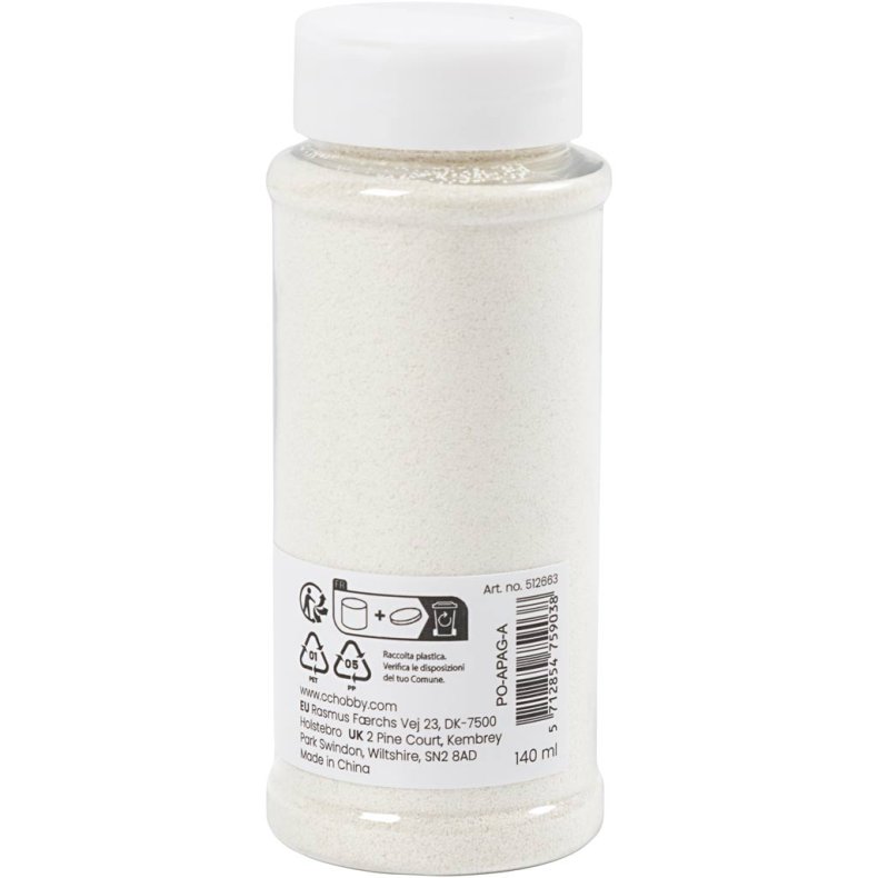 Bio-glimmer, hvid, 140 ml/ 1 ds.