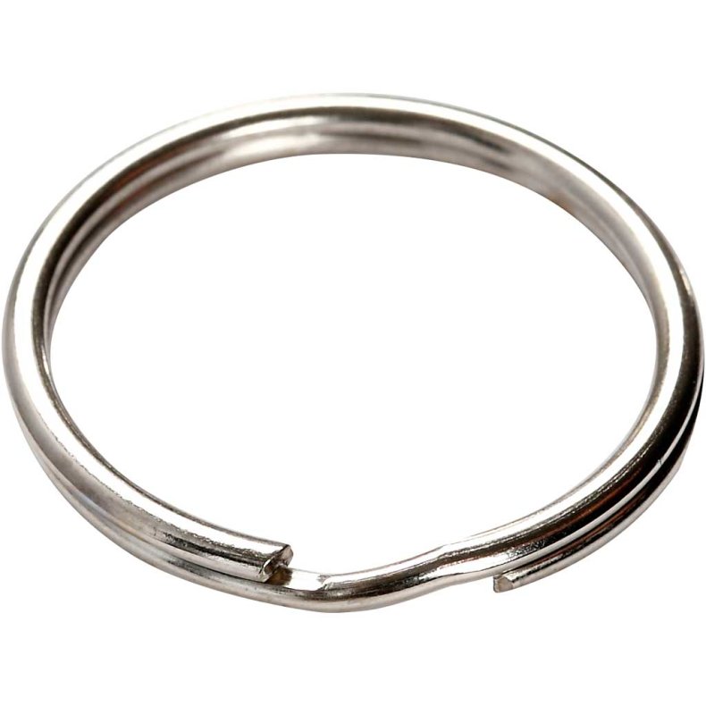 N&oslash;glering, diam. 25 mm, 8 stk./ 1 pk.