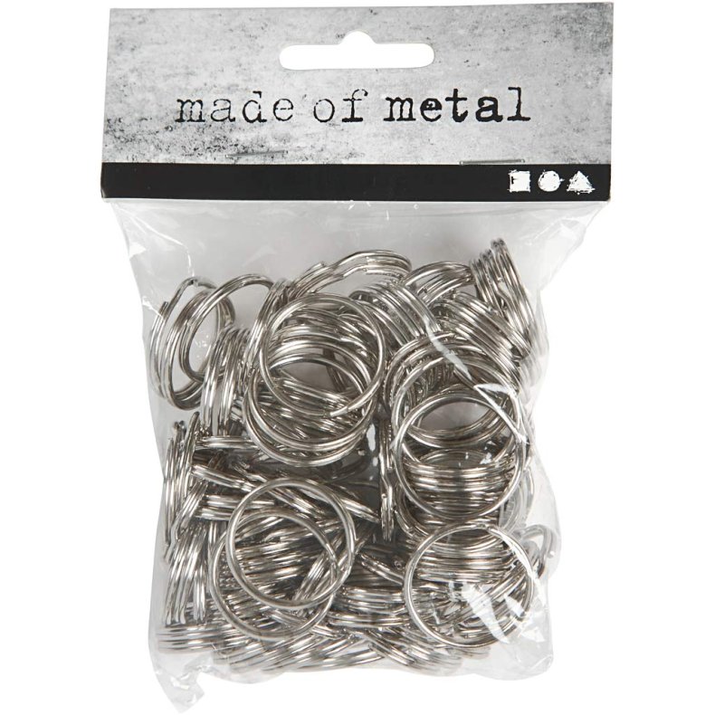 N&oslash;glering, diam. 25 mm, 100 stk./ 1 pk.