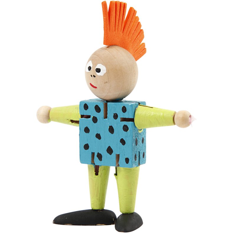 Elastikfigur, H: 8 cm, 5 stk./ 1 pk.