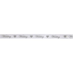 Satinb&aring;nd, B: 10 mm, hvid, 8 m/ 1 rl.