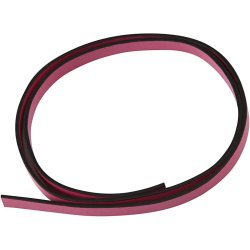 Imiteret L&aelig;derb&aring;nd, B: 10 mm, tykkelse 3 mm, pink, 1 m/ 1 pk.