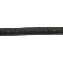 L&aelig;dersnor, tykkelse 1 mm, sort, 50 m/ 1 rl.