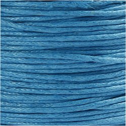 Bomuldssnor, tykkelse 1 mm, turkis, 40 m/ 1 rl.