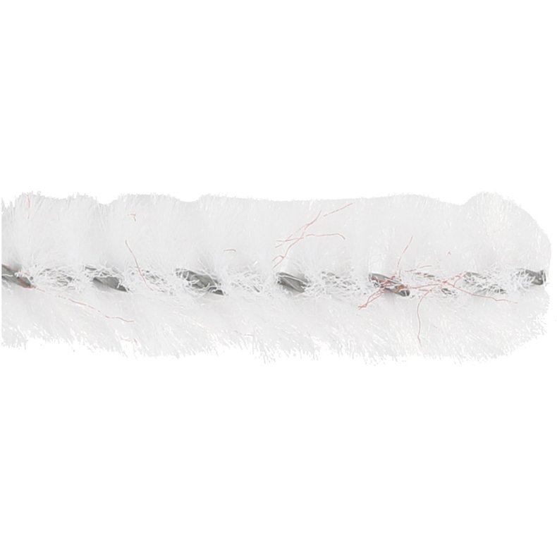 Chenille, L: 30 cm, tykkelse 9 mm, hvid, 25 stk./ 1 pk.