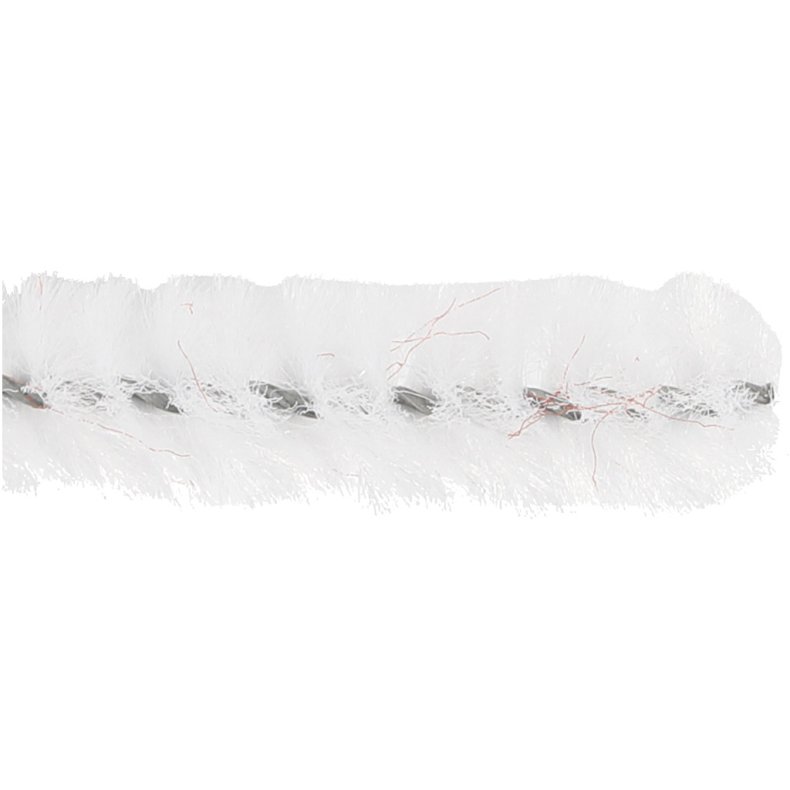 Chenille, L: 30 cm, tykkelse 6 mm, hvid, 50 stk./ 1 pk.