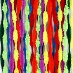 Chenille, figurklippede, L: 30 cm, tykkelse 5-12 mm, ass. farver, 28 ass./ 1 pk.