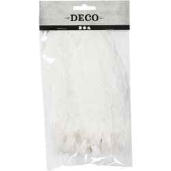 Fjer, str. 10-18, hvid, 70 stk./ 1 ps.