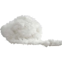 Fjerboa, B: 20-30 mm, hvid, 10 m/ 1 pk.