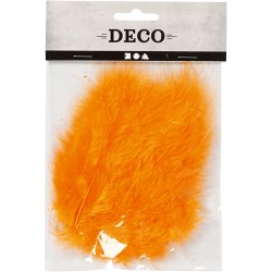 Dun, str. 5-12 cm, orange, 15 stk./ 1 pk.