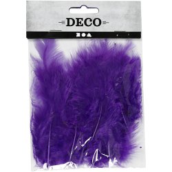 Dun, str. 5-12 cm, lilla, 15 stk./ 1 pk.