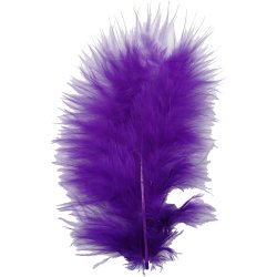 Dun, str. 5-12 cm, lilla, 15 stk./ 1 pk.