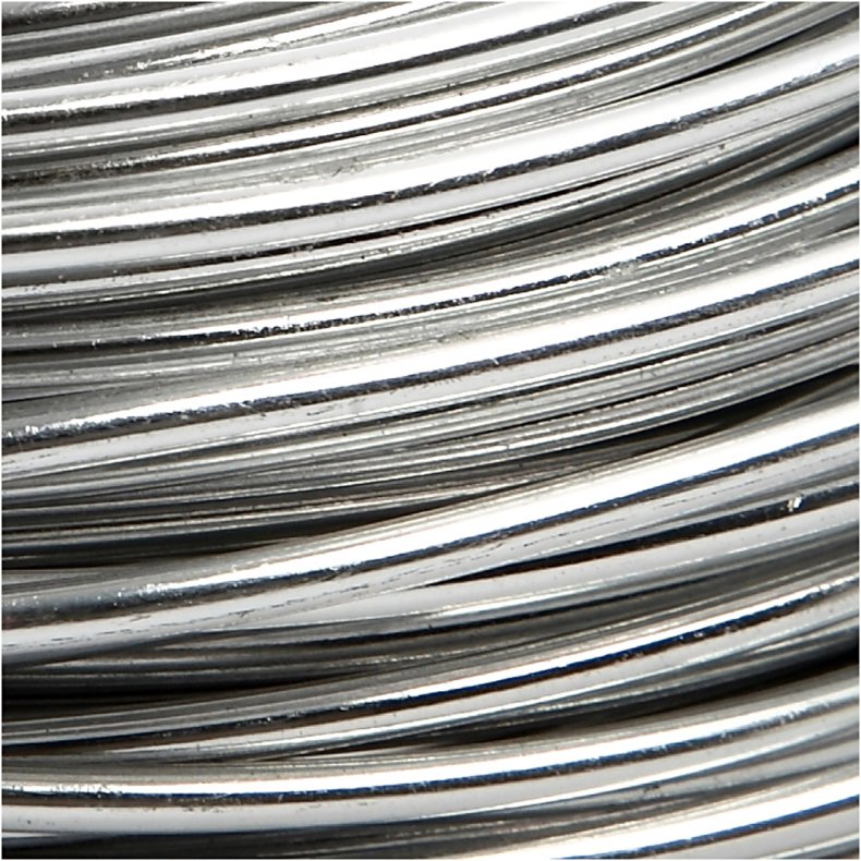 Bonzaitr&aring;d, rund, tykkelse 3 mm, s&oslash;lv, 29 m/ 1 rl.