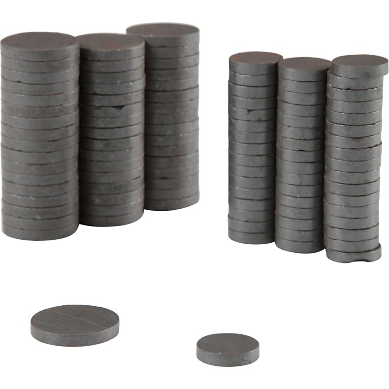Magnet, diam. 14+20 mm, tykkelse 3 mm, 2x250 stk./ 1 pk.