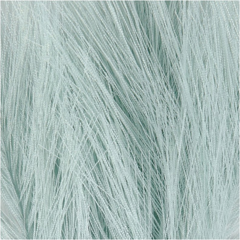 Kunstige fjer, L: 15 cm, B: 8 cm, lysebl&aring;, 10 stk./ 1 pk.