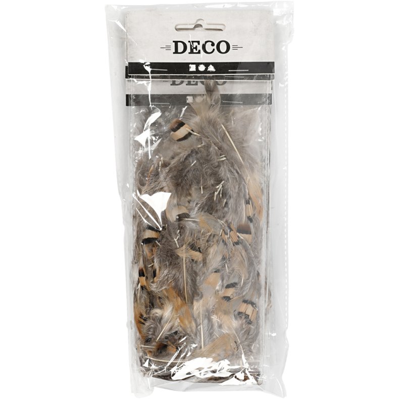 Naturfjer , 6 pk./ 1 pk.