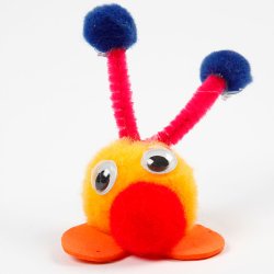 Pomponer, diam. 5-40 mm, ca. 720 stk., ass. farver, 200 g/ 1 pk.