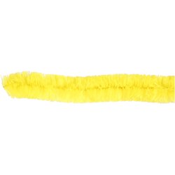 Chenille, L: 40 cm, tykkelse 30 mm, gul, 4 stk./ 1 pk.