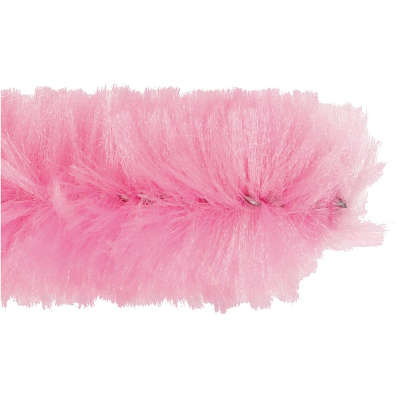 Chenille, L: 30 cm, tykkelse 15 mm, pink, 15 stk./ 1 pk.